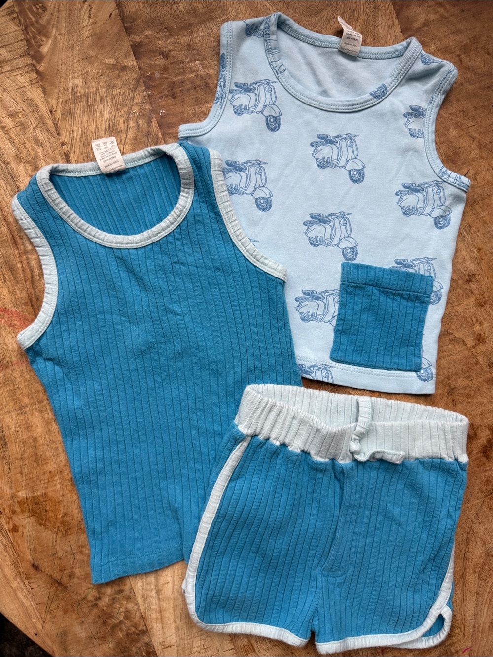 Retro Ribbed Shorts Tank Set || kate quinn